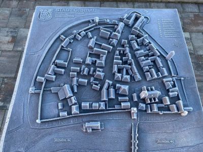 Bronzemodell der Ornbauer Altstadt