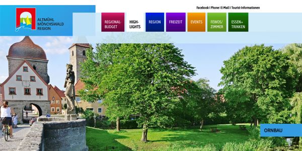 Screenshot Website Altm&uuml;hl-M&ouml;nchswald Region