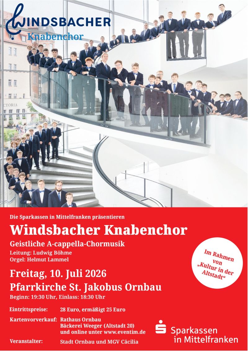 Plakat Windsbacher Knabenchor 10.07.2026