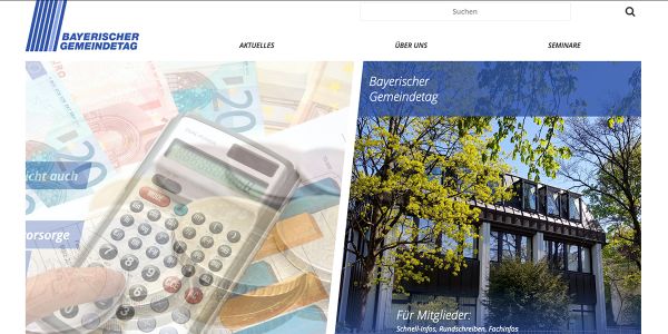 Screenshot Website Bayerischer Gemeindetag