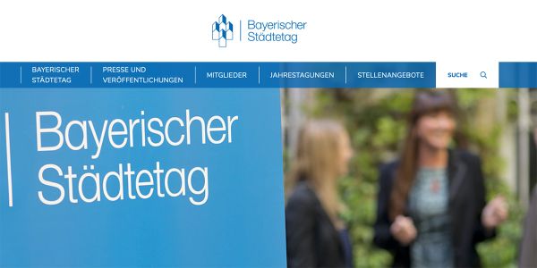 Screenshot Website Bayerischer Städtetag