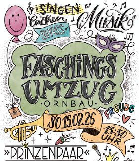 Flyer Faschingsumzug 2026
